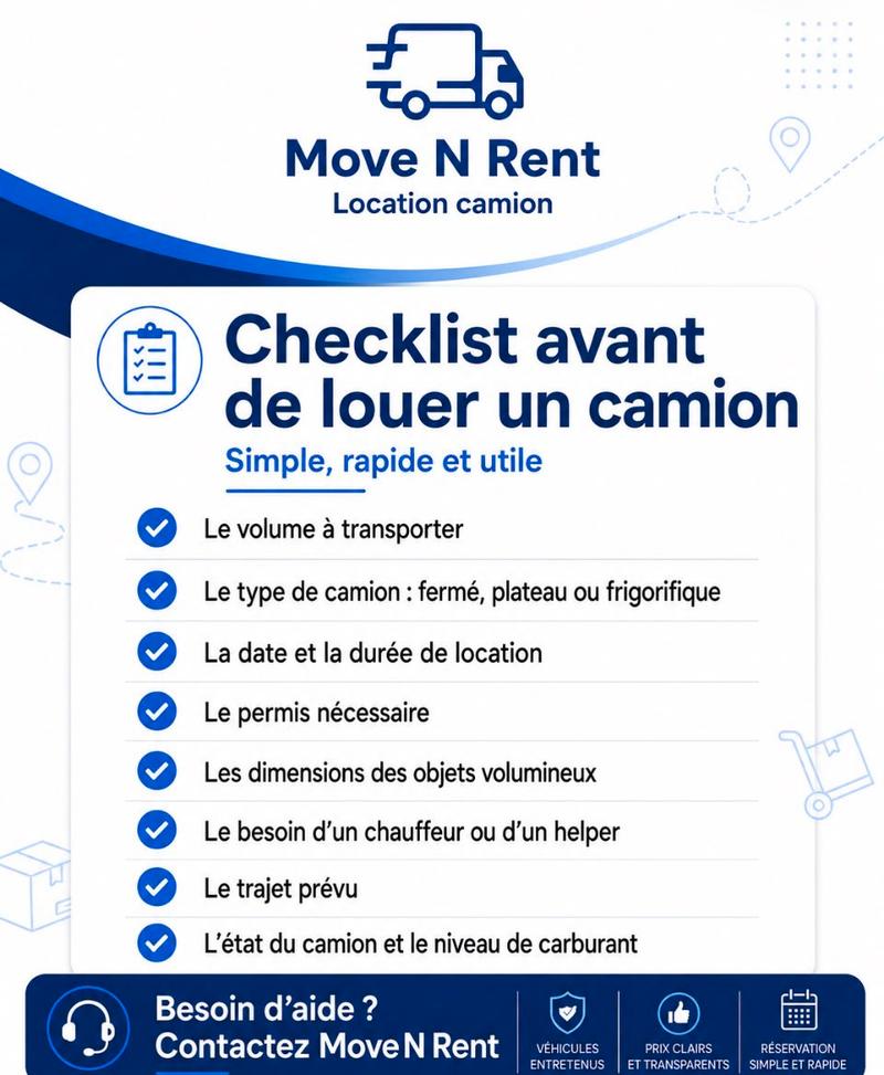 check list MoveNRent